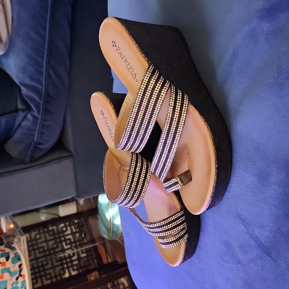 Rhinestone wedges - never worn! - Picture 2 of 5